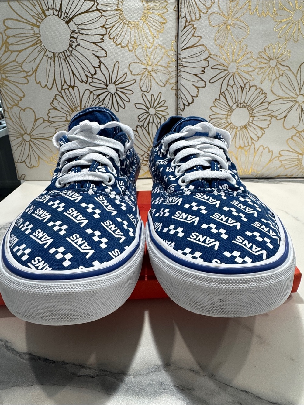 Van Authentic Logo Repeat true-Blue Mens 12